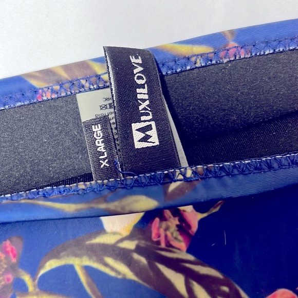 MuxiLove Blue Floral Neoprene Bikini Set | Size XLarge - Picture 4 of 4
